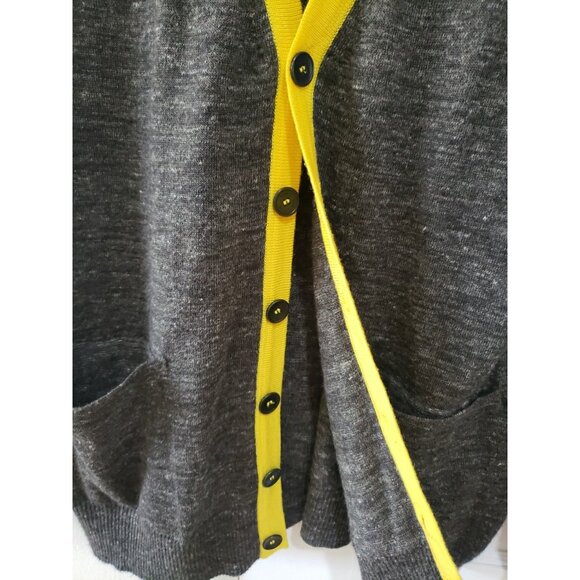 Hugo Boss VTG Sweater Mens Wool Blend Cardigan Sz L Preppy Lightweight 90s y2k - Picture 3 of 8